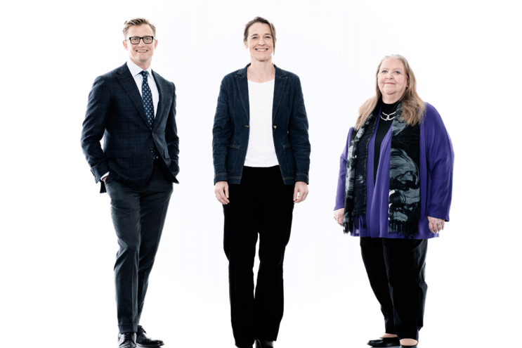 From left: Professor David Budtz Pedersen from Aalborg University, professor Sine Nørholm Just from the Department of Communication and Arts at Roskilde University and editor-in-chief Lisbeth Knudsen from the Copenhagen-based think-tank and magazine Mandag Morgen.