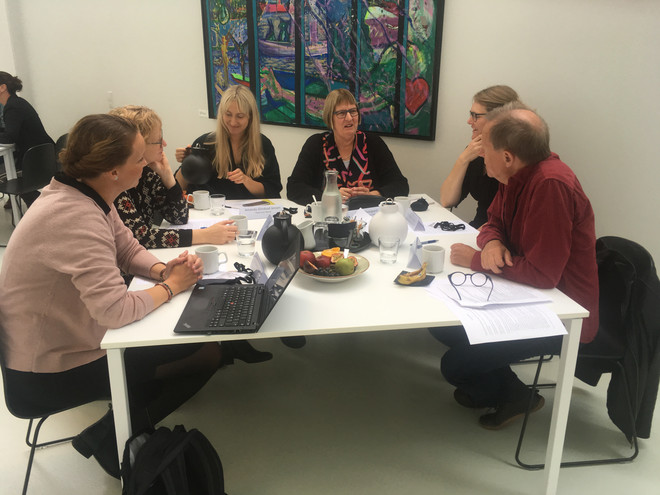 Alle deltagere gav et kort resume at deres projekt, eksempler på udfordringer undervejs og gode råd til andre, der skulle i gang med samarbejdsøvelsen.